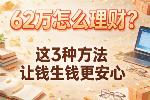 62万怎么理财？这3种方法让钱生钱更安心