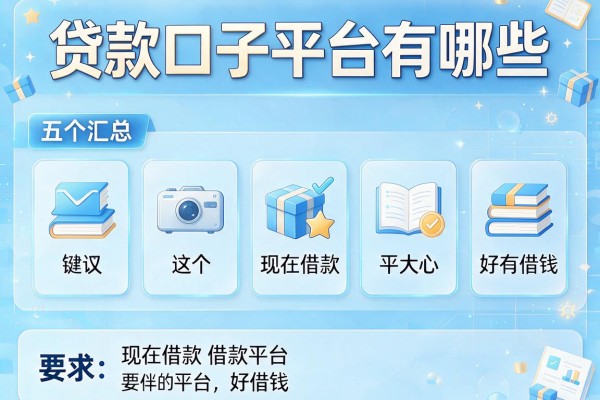 贷款口子平台有哪些，汇总五个现在借款平台好借钱