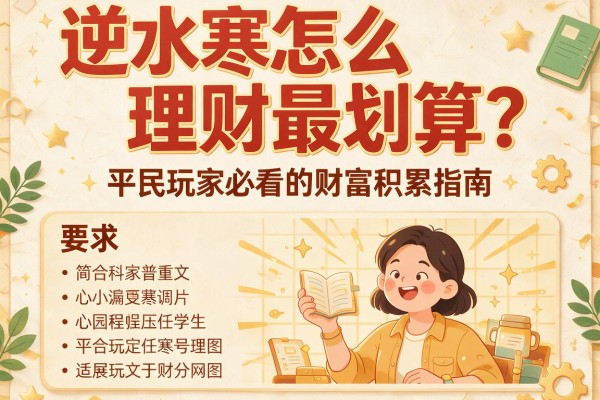 逆水寒怎么理财最划算？平民玩家必看的财富积累指南