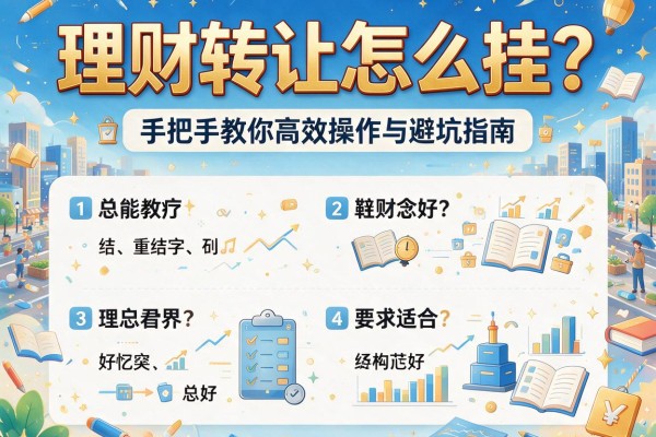 理财转让怎么挂？手把手教你高效操作与避坑指南