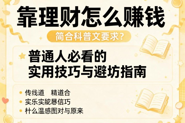 靠理财怎么赚钱：普通人必看的实用技巧与避坑指南