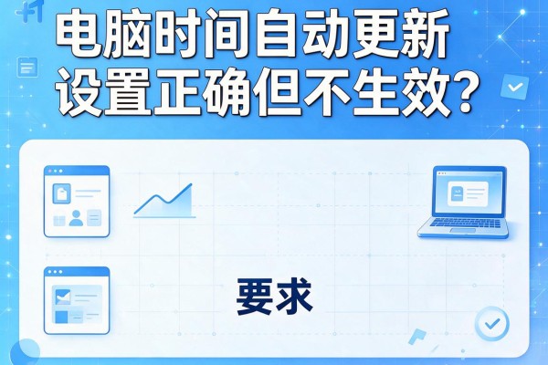 电脑时间自动更新设置正确但不生效？