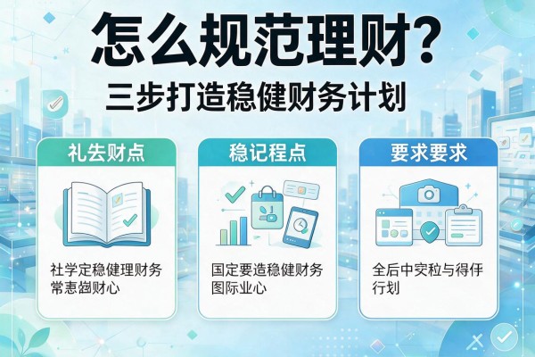 怎么规范理财？三步打造稳健财务计划