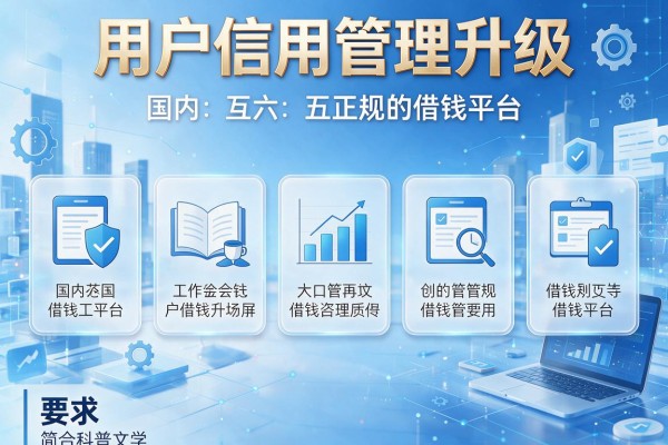 用户信用管理升级，国内五大正规的借钱平台