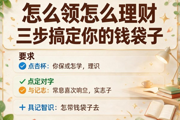 怎么领怎么理财：三步搞定你的钱袋子