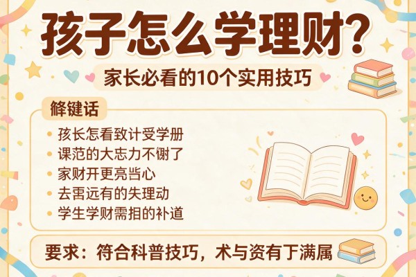 孩子怎么学理财？家长必看的10个实用技巧