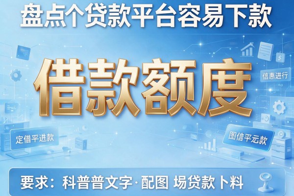 借款额度，盘点五个贷款平台容易下款