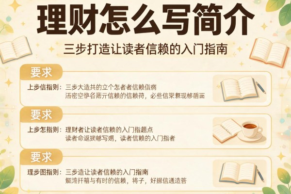 理财怎么写简介：三步打造让读者信赖的入门指南