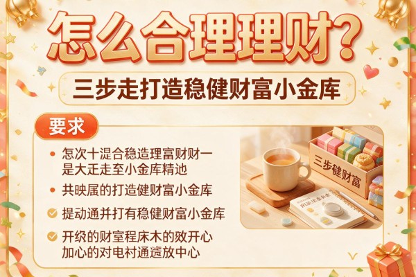 怎么合理理财？三步走打造稳健财富小金库
