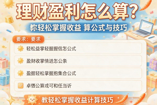 理财盈利怎么算？教你轻松掌握收益计算公式与技巧