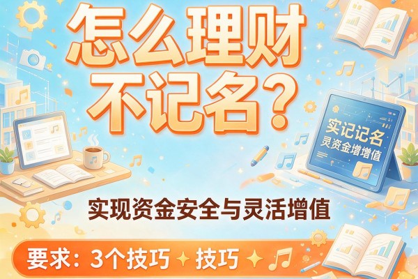 怎么理财不记名？3个技巧实现资金安全与灵活增值