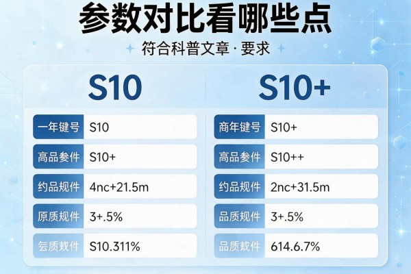 S10和S10+参数对比看哪些点？