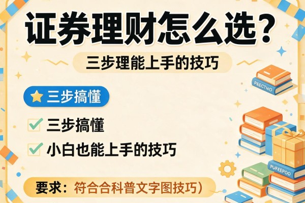 证券理财怎么选？三步搞懂小白也能上手的技巧