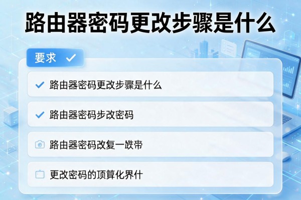 路由器密码更改步骤是什么？