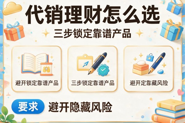 代销理财怎么选：三步锁定靠谱产品，避开隐藏风险
