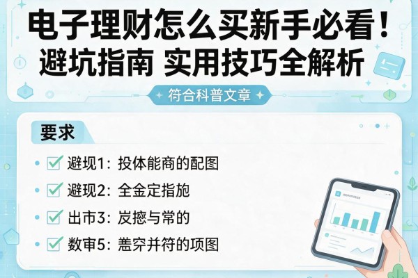 电子理财怎么买新手必看：避坑指南与实用技巧全解析
