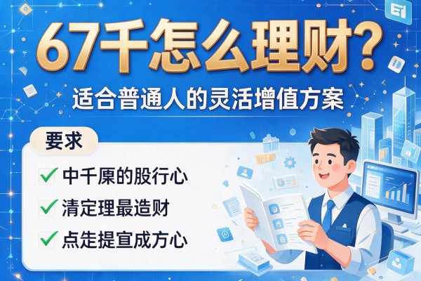 67千怎么理财？适合普通人的灵活增值方案