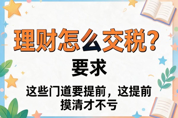 理财怎么交税？这些门道要提前摸清才不亏