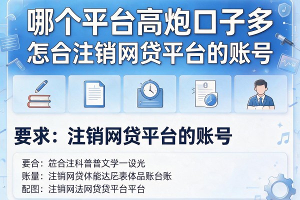 哪个平台高炮口子多，解答五家怎么注销网贷平台的账号