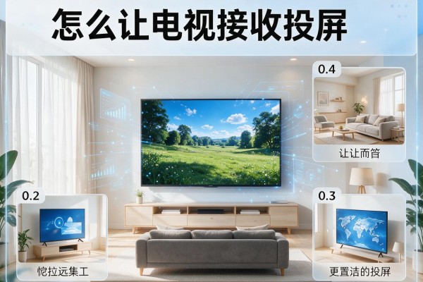 怎么让电视接收投屏？