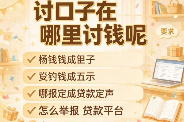 讨口子在哪里讨钱呢，推荐五个怎么举报贷款平台