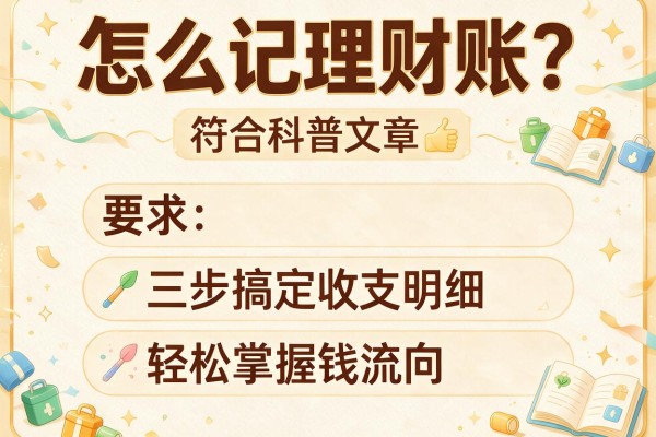 怎么记理财账？三步搞定收支明细，轻松掌握钱流向