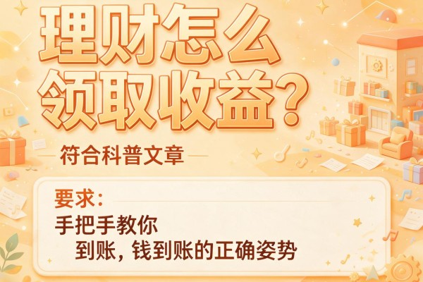 理财怎么领取收益？手把手教你钱到账的正确姿势