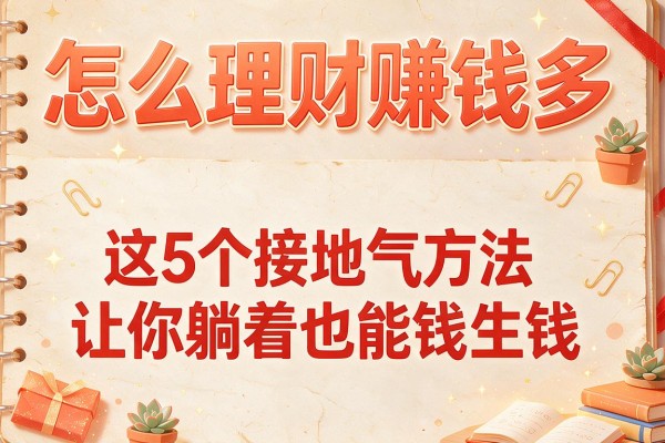 怎么理财赚钱多：这5个接地气方法让你躺着也能钱生钱