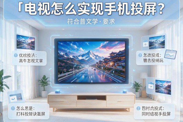 电视怎么实现手机投屏？