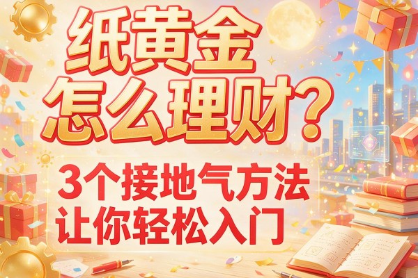 纸黄金怎么理财？3个接地气方法让你轻松入门