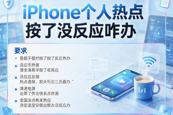 iPhone个人热点按了没反应咋办?