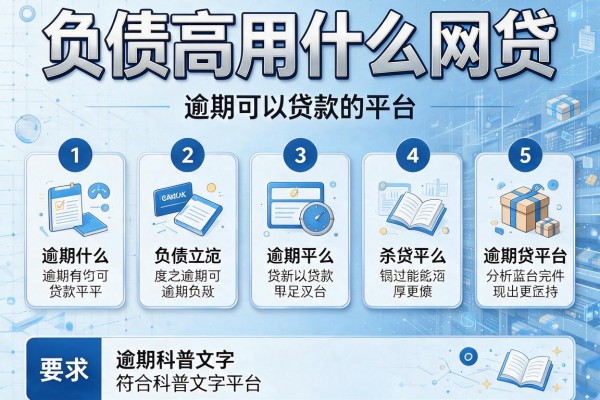 负债高用什么网贷，归纳5个逾期可以贷款的平台