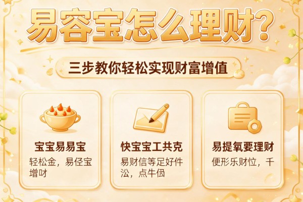 易容宝怎么理财？三步教你轻松实现财富增值
