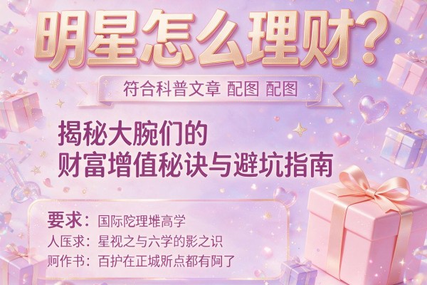 明星怎么理财?揭秘大腕们的财富增值秘诀与避坑指南