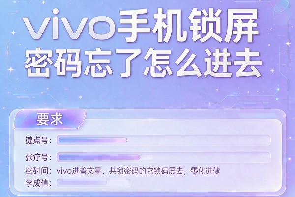 vivo手机锁屏密码忘了怎么进去