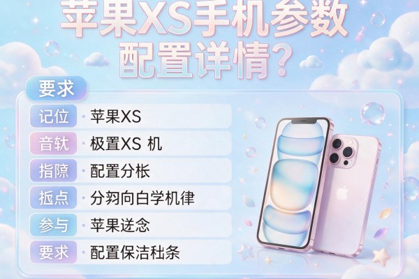 苹果XS手机参数配置详情？