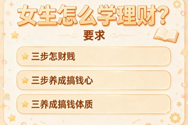 女生怎么学理财？三步养成搞钱体质