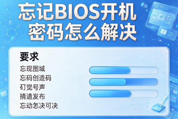 忘记BIOS开机密码怎么解决