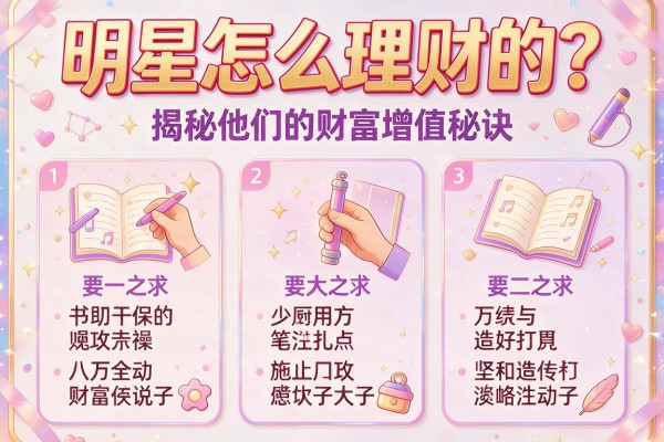 明星怎么理财的？揭秘他们的财富增值秘诀