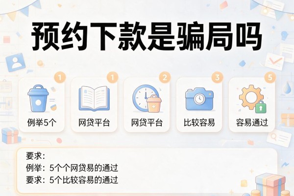 预约下款是骗局吗,例举5个网贷平台比较容易通过