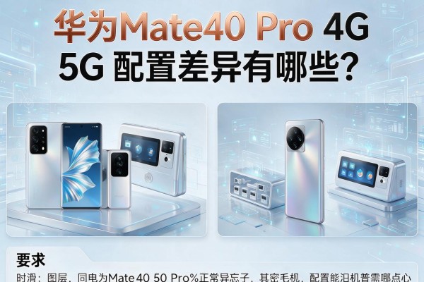 华为Mate40 Pro 4G与5G配置差异有哪些?
