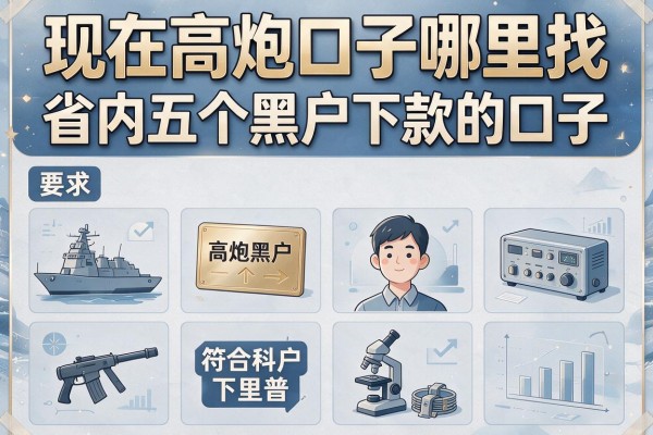 现在高炮口子哪里找，省内五个黑户下款的口子