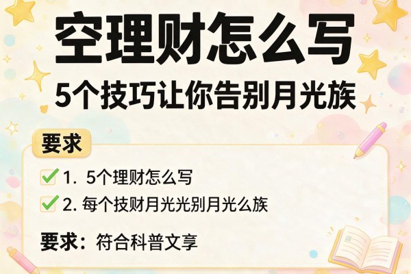 空理财怎么写：5个技巧让你告别月光族