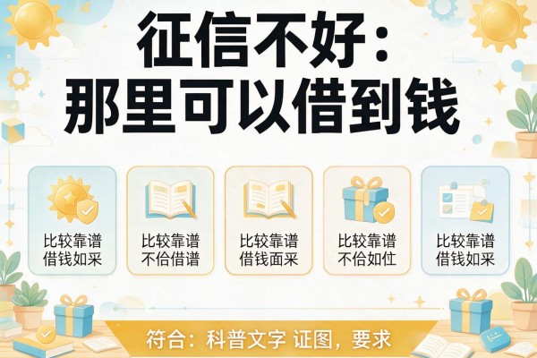 征信不好那里可以借到钱，探讨五款比较靠谱的借钱平台