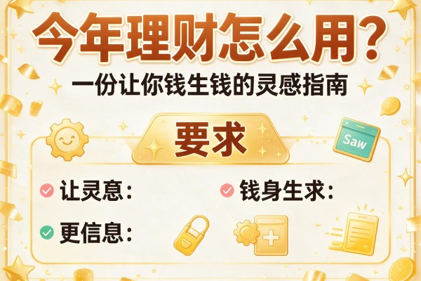 今年理财怎么用？一份让你钱生钱的灵感指南