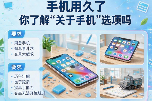 手机用久了 你了解“关于手机”选项吗