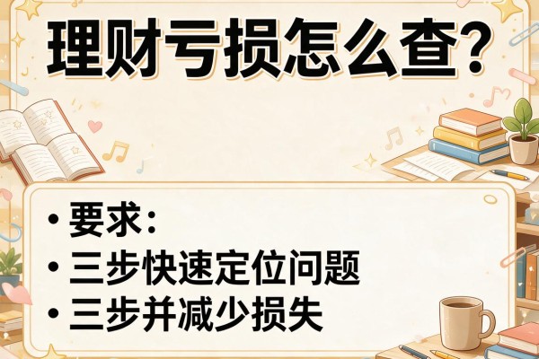 理财亏损怎么查？三步快速定位问题并减少损失