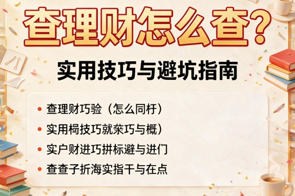 查理财怎么查？实用技巧与避坑指南