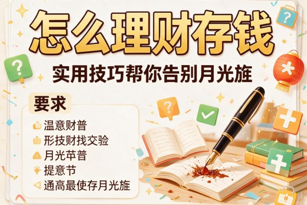 怎么理财存钱：实用技巧帮你告别月光族