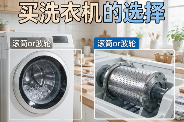 买洗衣机的选择，滚筒or波轮？